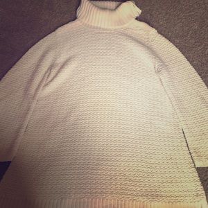 Off white knitted sweater dress